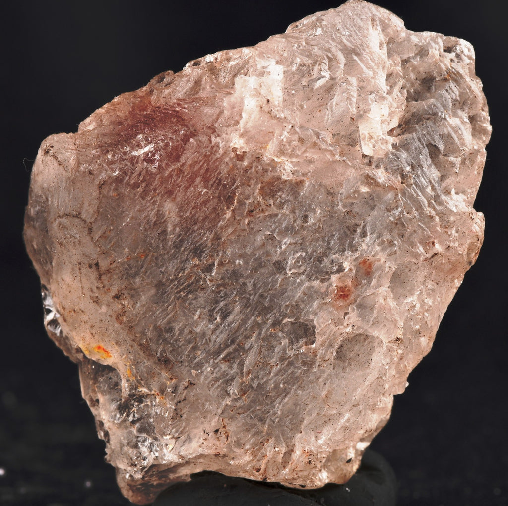 white Nirvana quartz with rare amethyst hue  Himalayan glacier  ice quartz 8242