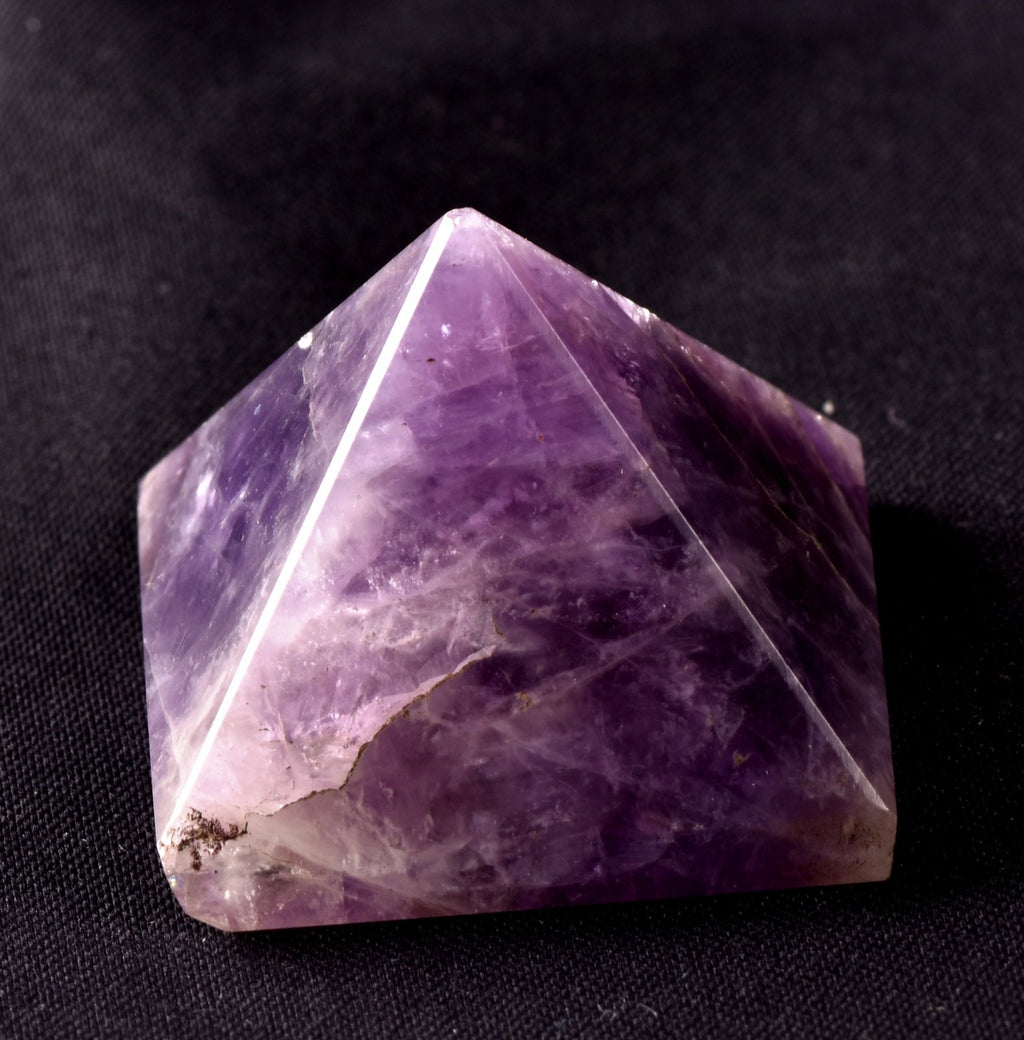 Amethyst chevron pyramid cell regeneration,detoxification ,sleep disorder  #8276