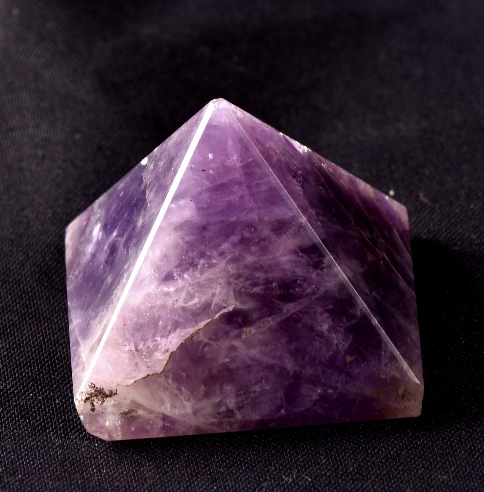 Amethyst chevron pyramid cell regeneration,detoxification ,sleep disorder  #8276