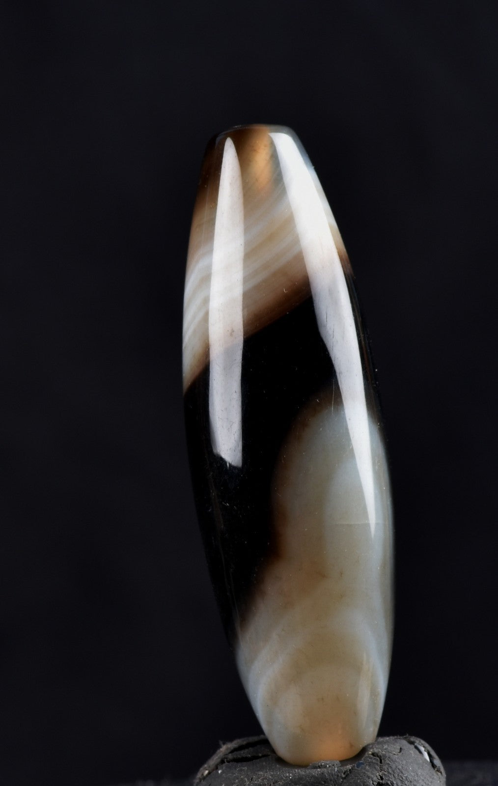 Mystic old sulemani  dzi/bhaisajyaguru/   shaman  bead#8118