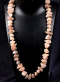 Nirvana quartz Himalayan  growth interference  pink   ice quartz necklace #8147