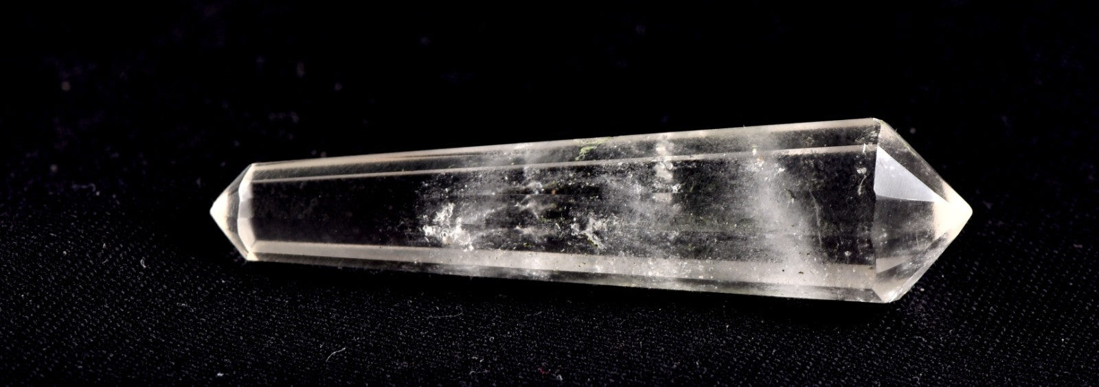 Satyaloka satyamani  region quartz d.t  pocket wand  synergy 12 crystal #8044