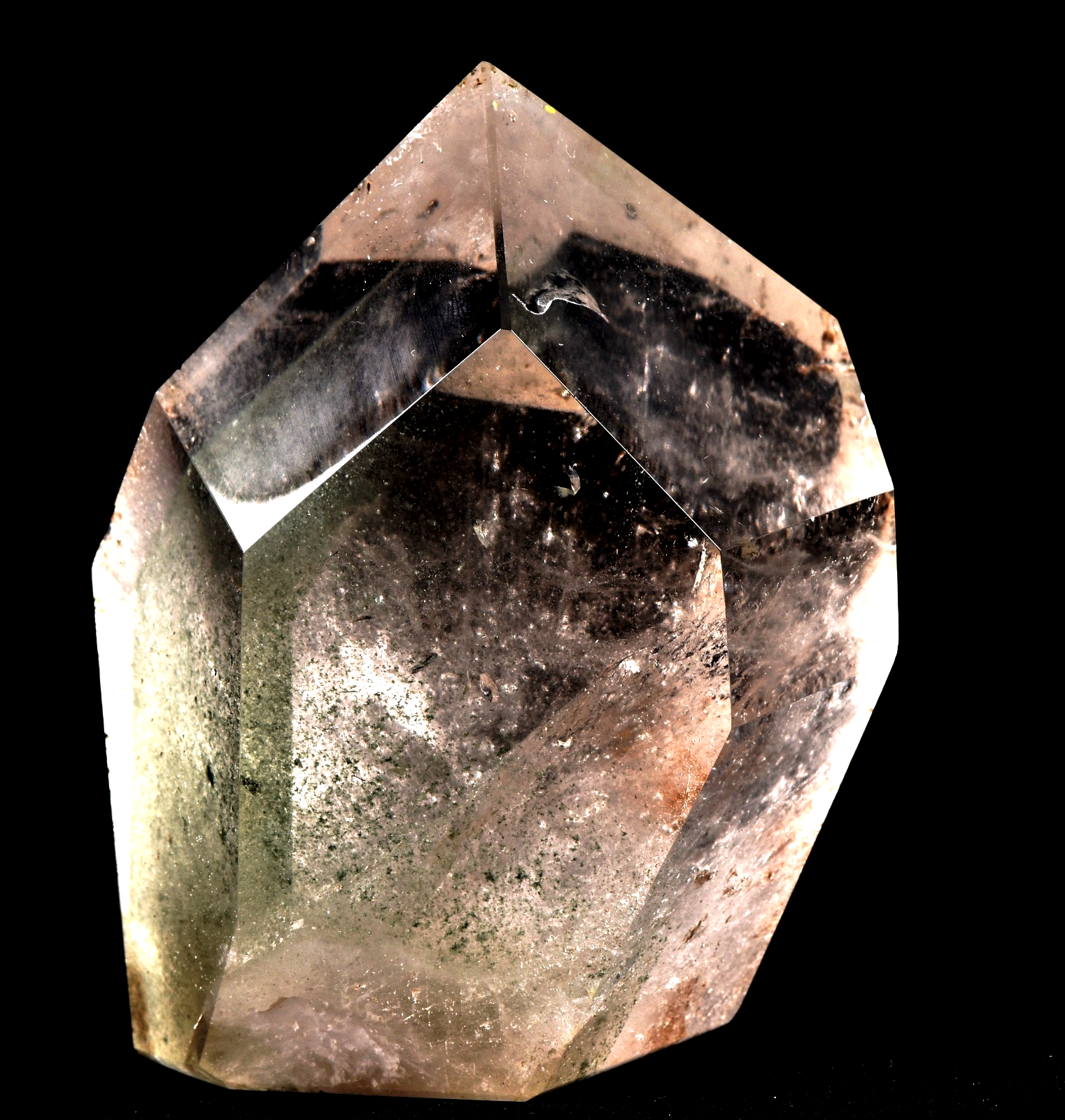 Himalayan  green chlorite phantom , detoxifying cleanse the aura, chakra #7929