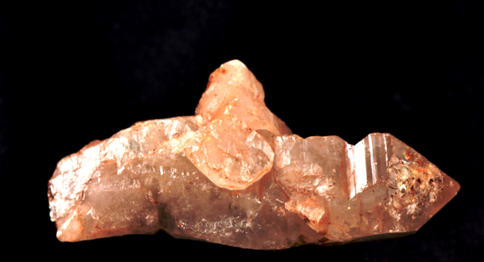 Himalayan golden  Scalar ice quartz crystal nirvana gwindel,  rainbows  #7824