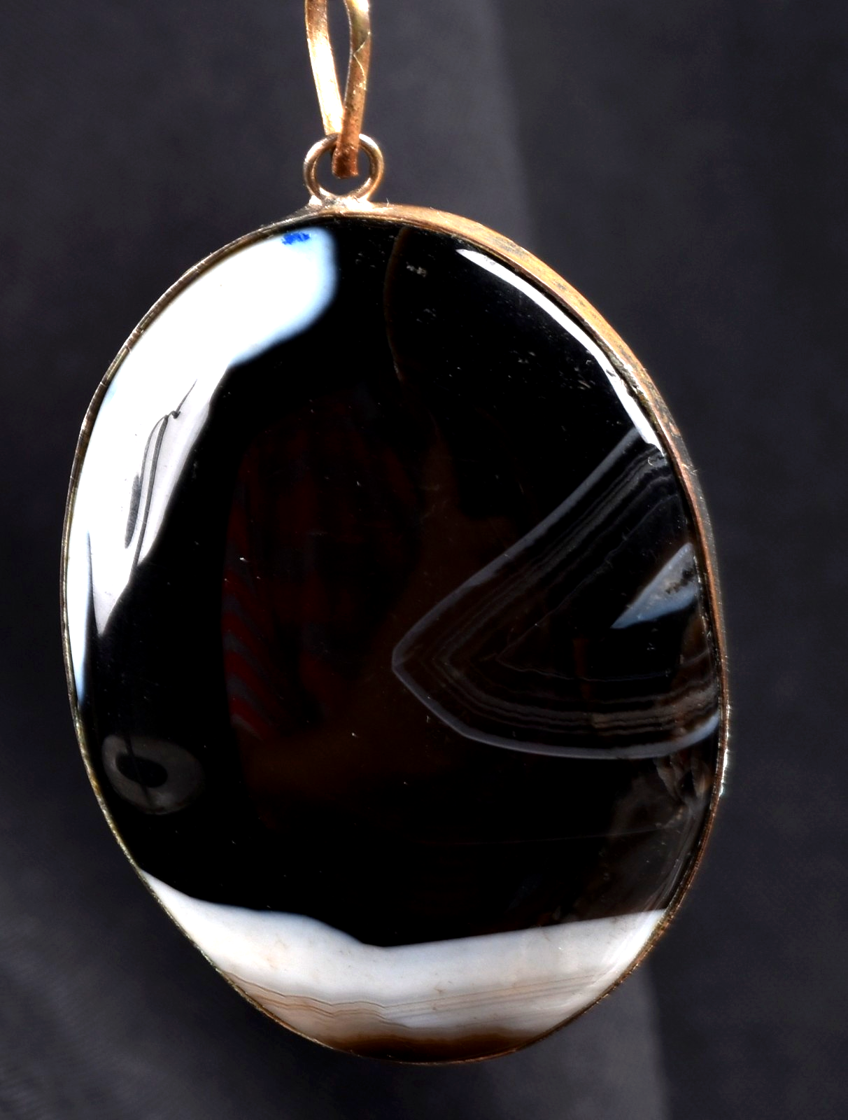 Sulemani ''evil eye'' mystic stone pendant  luck wealth protection shaman  #8217