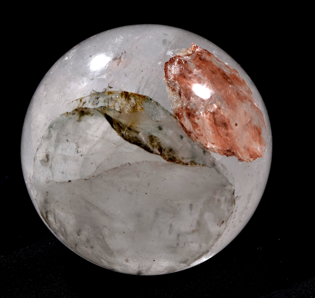 Himalayan  agnitite +|green chlorite crystal sphere infusion of divine fire#1003