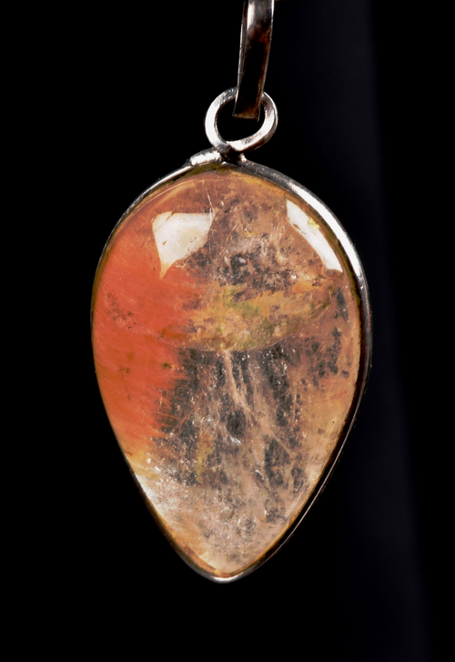 Golden  rutile  mystic pendant  cleans aura,scrying,removes negative energy#8212