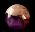 Super 7 melody stone ''evil eye'' chevron  rare  sphere for your altar  #8279