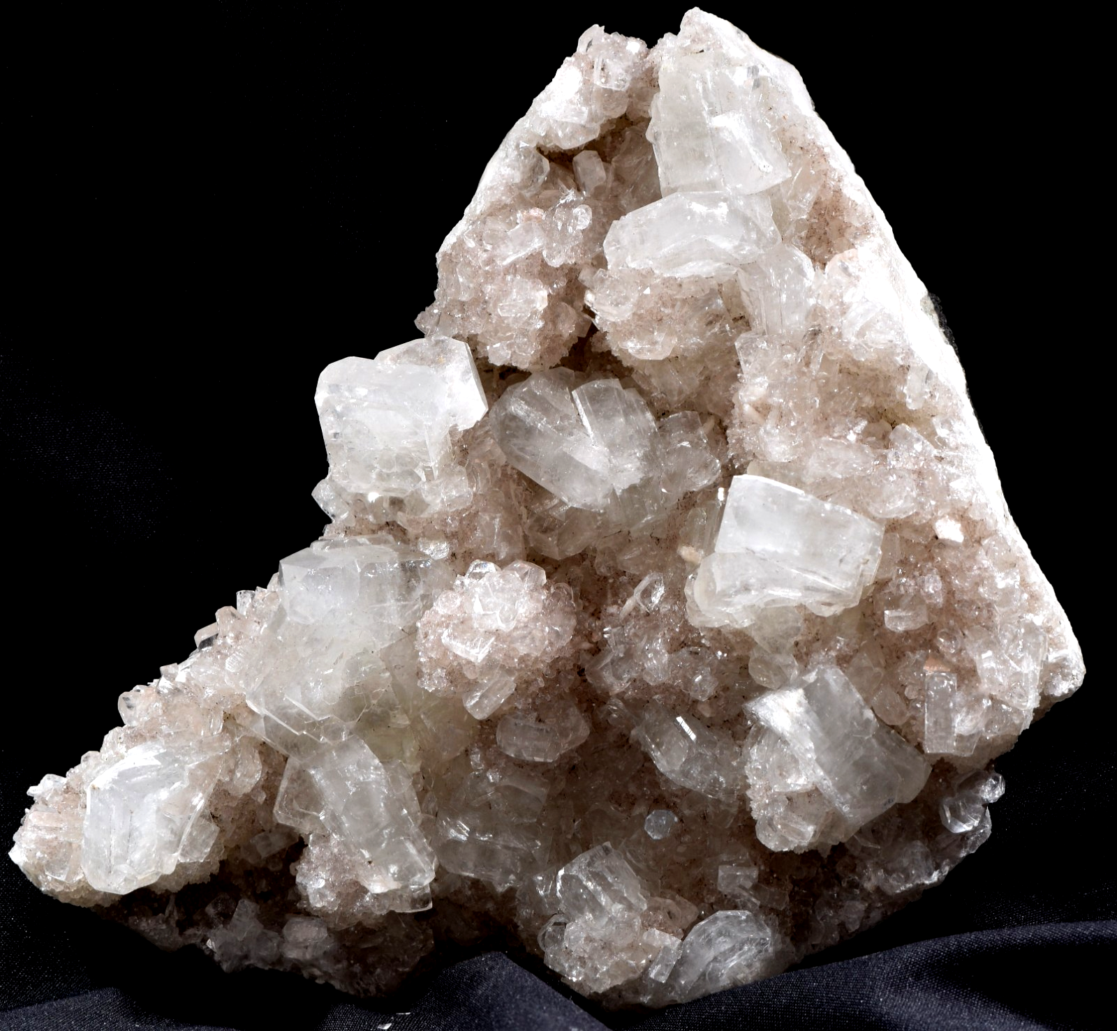 Apophyllite on grey quartz  base   psychic direction and guidance alter #1001