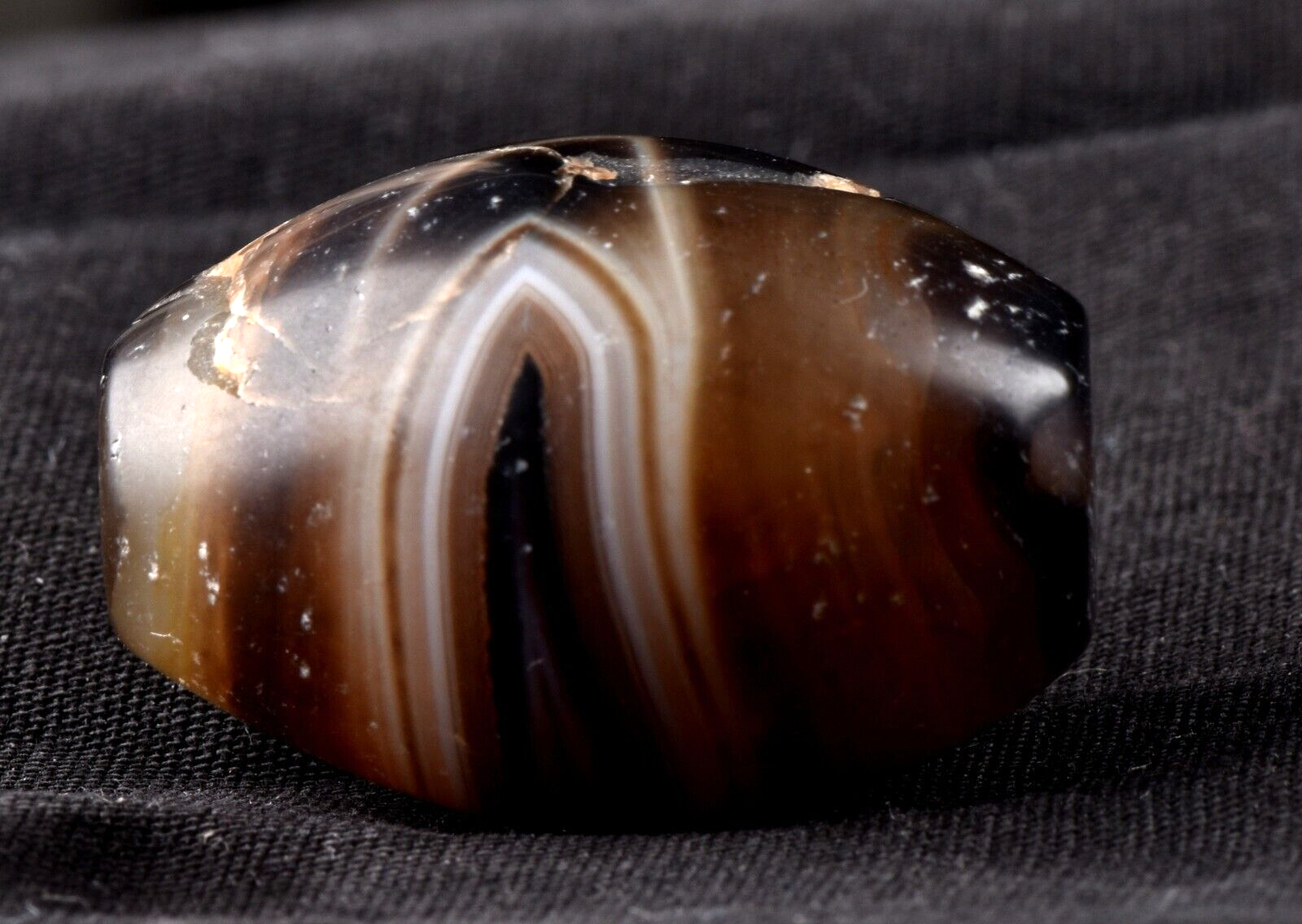 Mystic old sulemani  dzi/bhaisajyaguru/  evil eye shaman eye of horus bead#7397