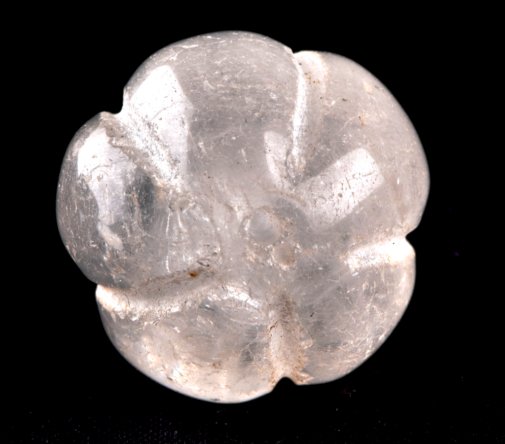 old Himalayan lemurian melon bead  essence of soul mate wisdom of Himalaya #8283