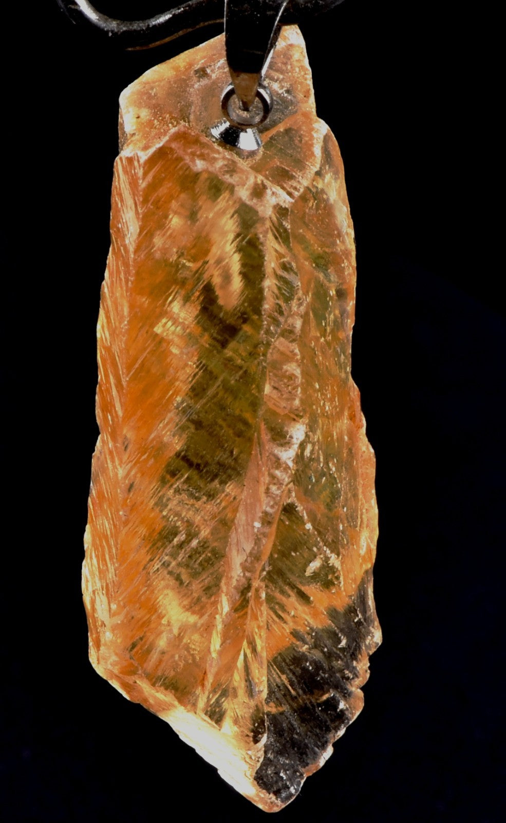 satyaloka  region quartz  synergy 12 high frequency  golden hue pendant#8248