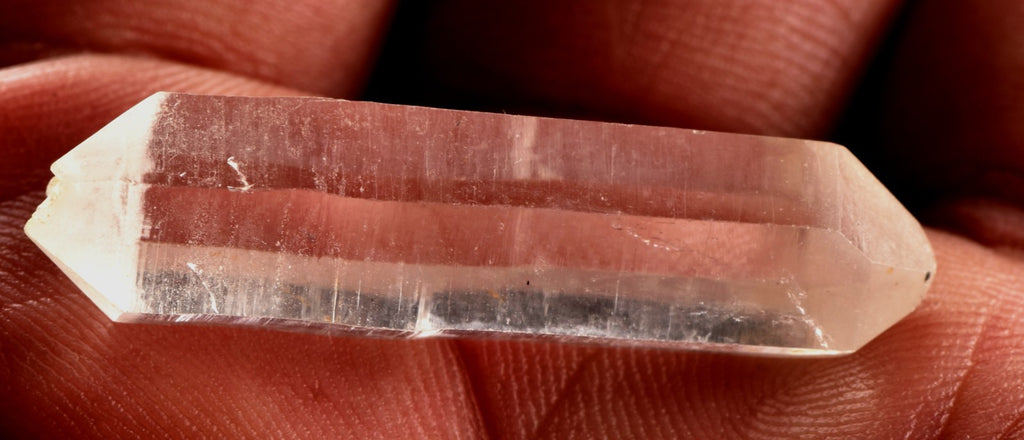 Himalayan sacred  quartz  tantrik twin  double terminated pocket wand 8290