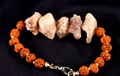 Nirvana quartz Himalayan  growth interference  pink   ice quartz bracelet #8062