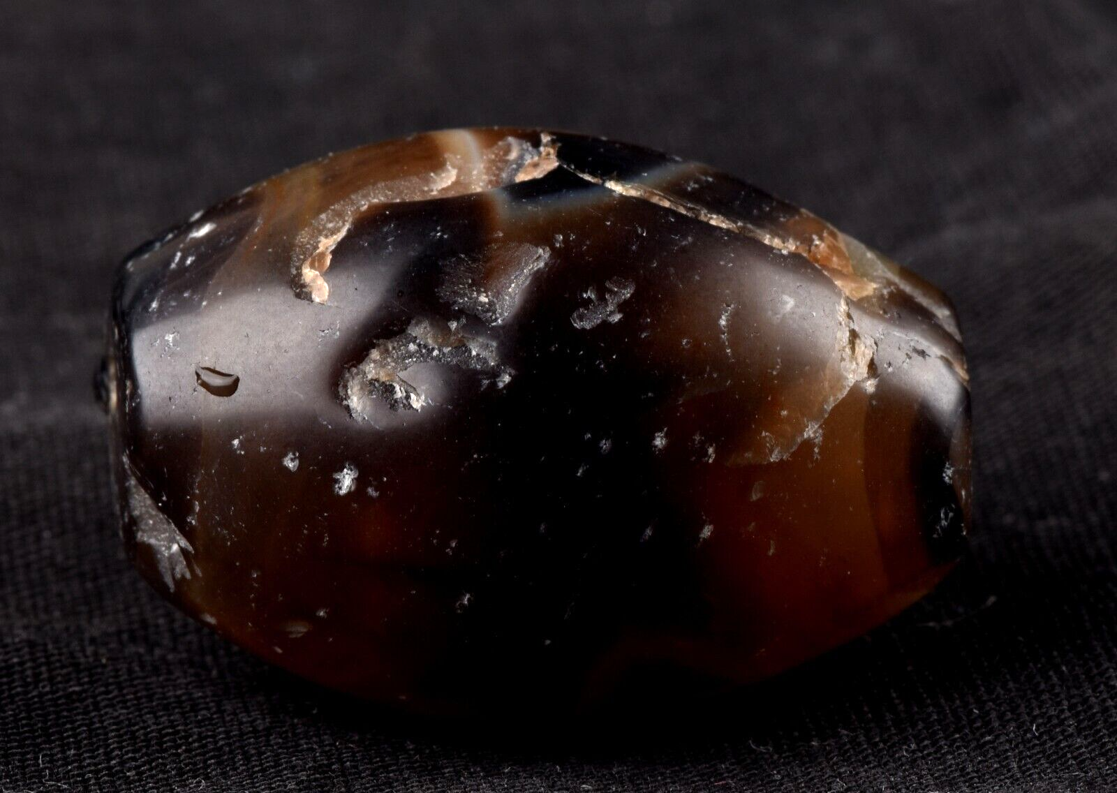 Mystic old sulemani  dzi/bhaisajyaguru/  evil eye shaman eye of horus bead#7397