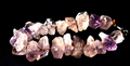 rare satyaloka  region amethyst hue quartz bracelet    high frequency    #8273