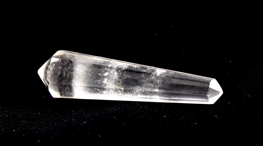 Satyaloka satyamani  region quartz d.t  pocket wand  synergy 12 crystal #8044