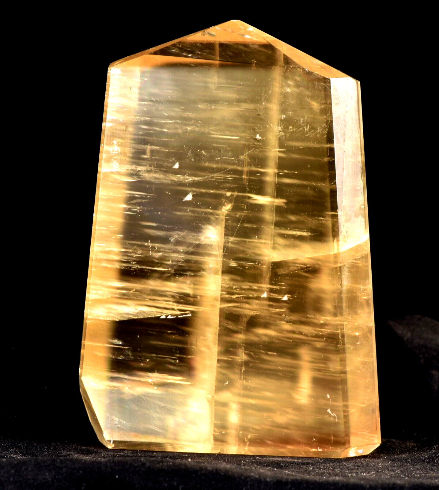 Calcite  Natural  creativity and imagination rainbow tower obelisk # 7526