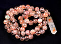 satyaloka Red Azeztullite  agnitite necklace with agnitite pendant  #8076
