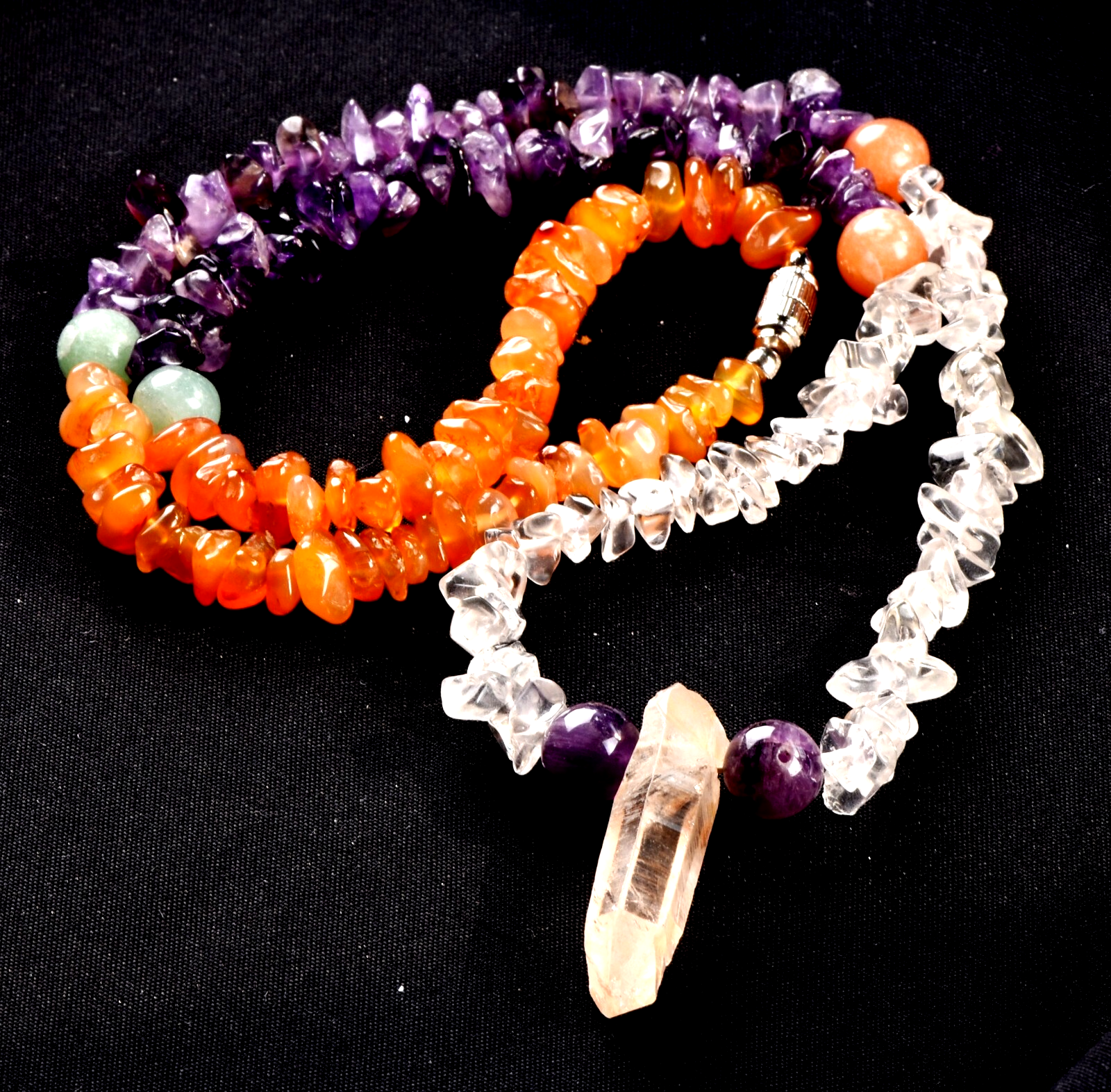 Shamanic Journeyer Crystal Energy Mystic necklace  infusion of divine fire#6847