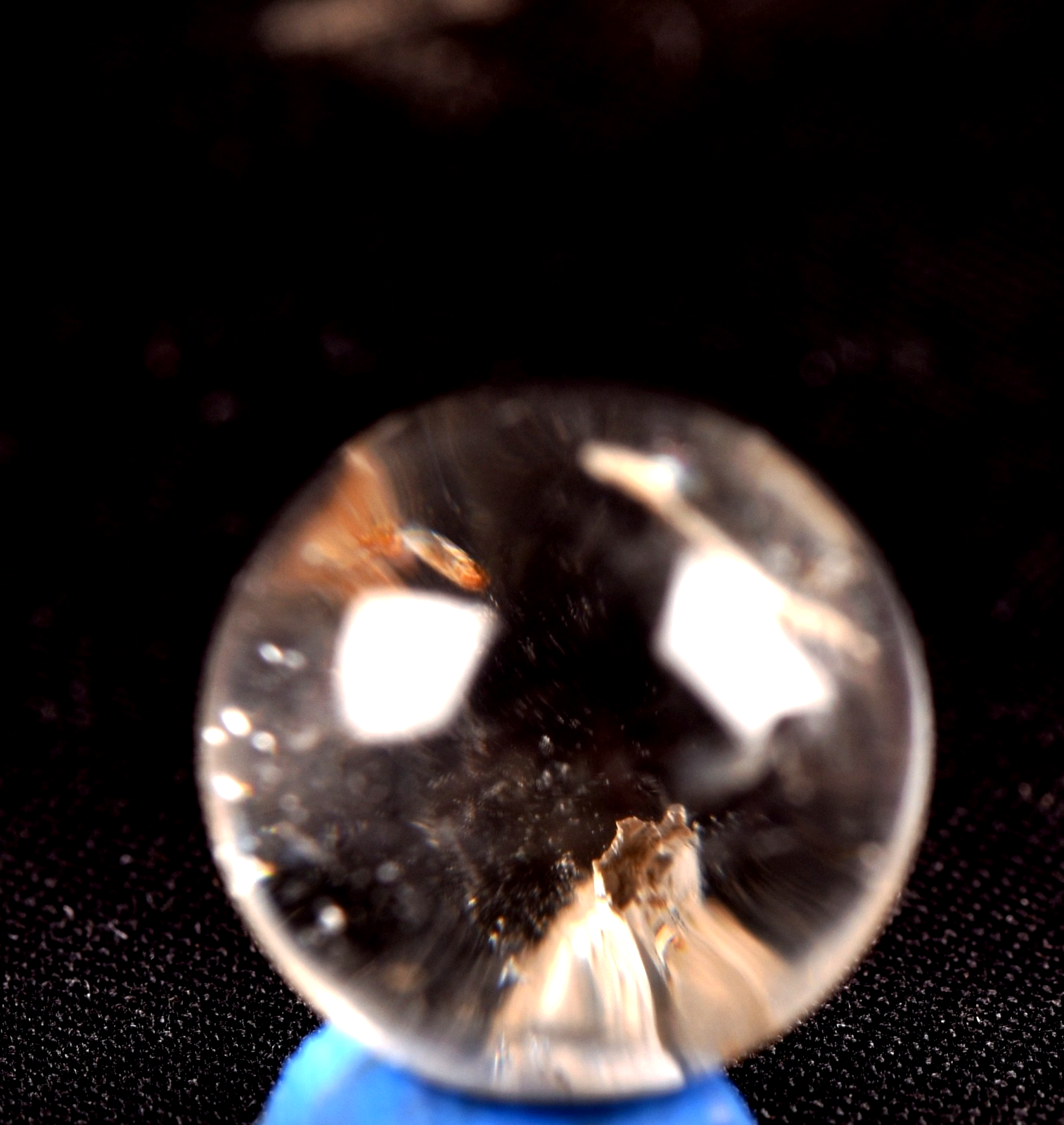 Satyaloka region  scrying sphere   synergy 12 high frequency quartz   #7937