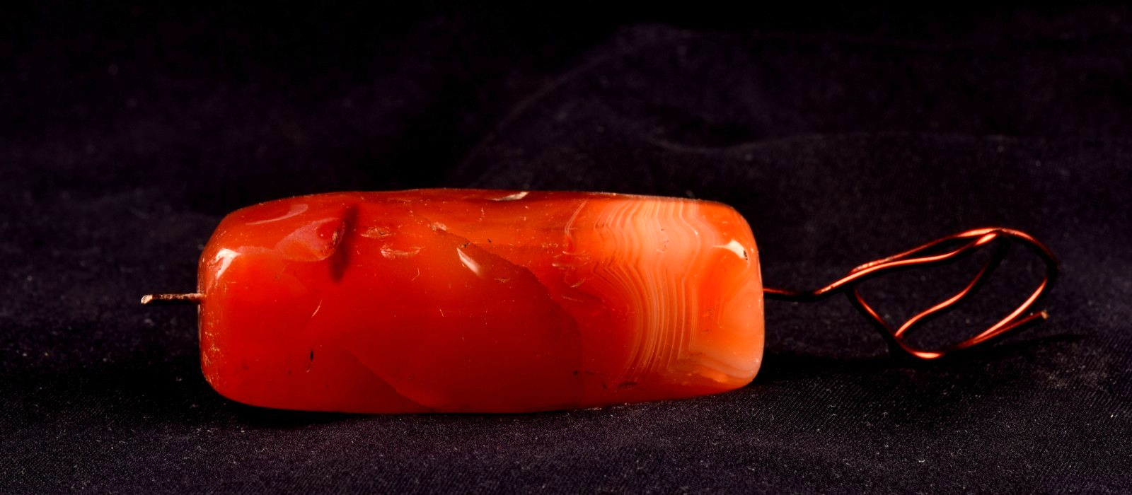 old  pema raka carnelian  sulemani  dzi/bhaisajyaguru/ senctified bead  #8054