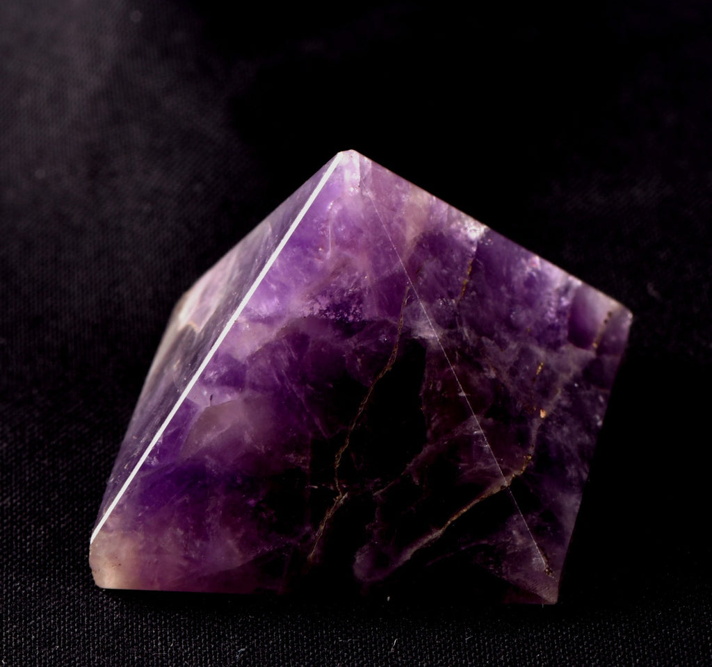 Amethyst chevron pyramid cell regeneration,detoxification ,sleep disorder  #8276