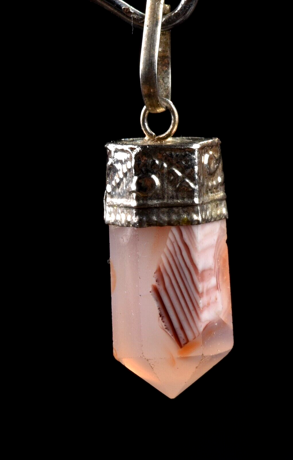 rare old Carnelian phantom pendant   courage creativity shaman protection #7493