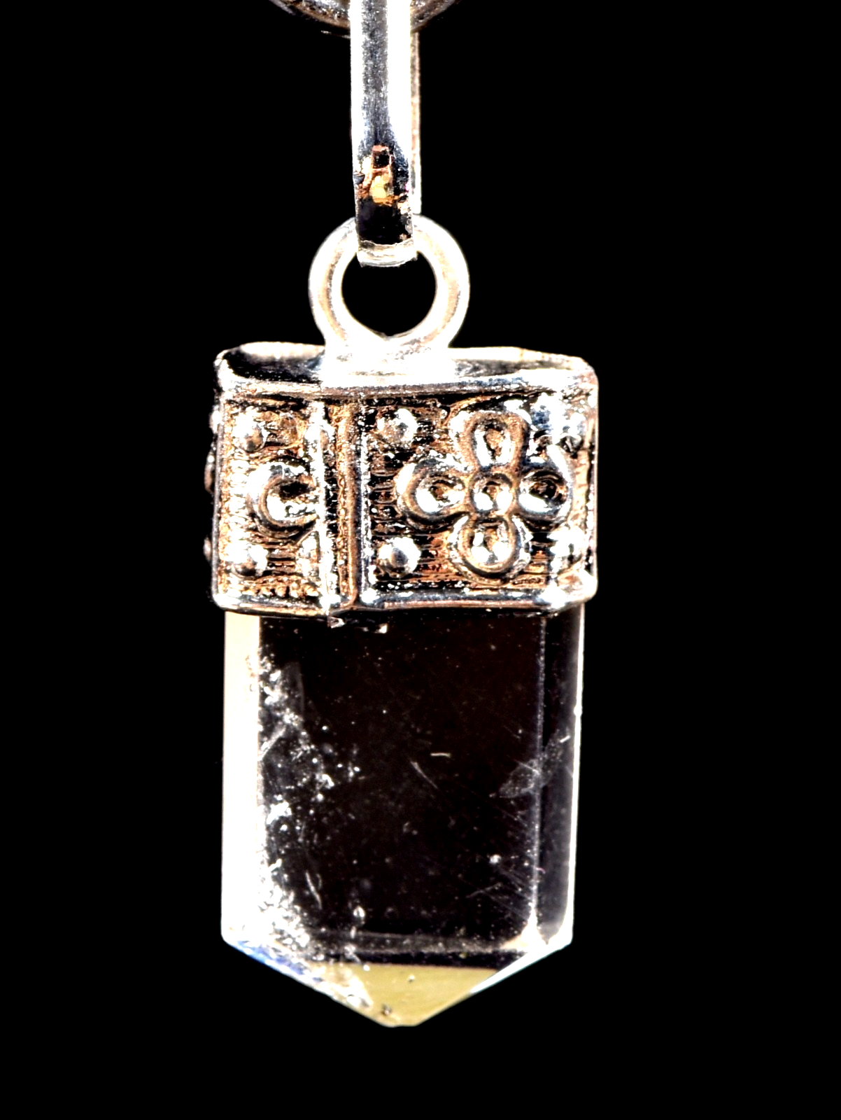 Satyaloka satyamani region  quartz   pendant  synergy 12 crystal #8133