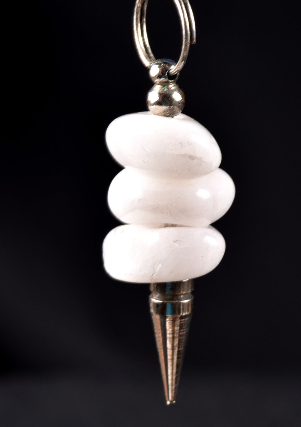 Satyaloka satyamani  region quartz   pendulum  synergy 12 crystal #7530