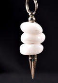 Satyaloka satyamani  region quartz   pendulum  synergy 12 crystal #7530