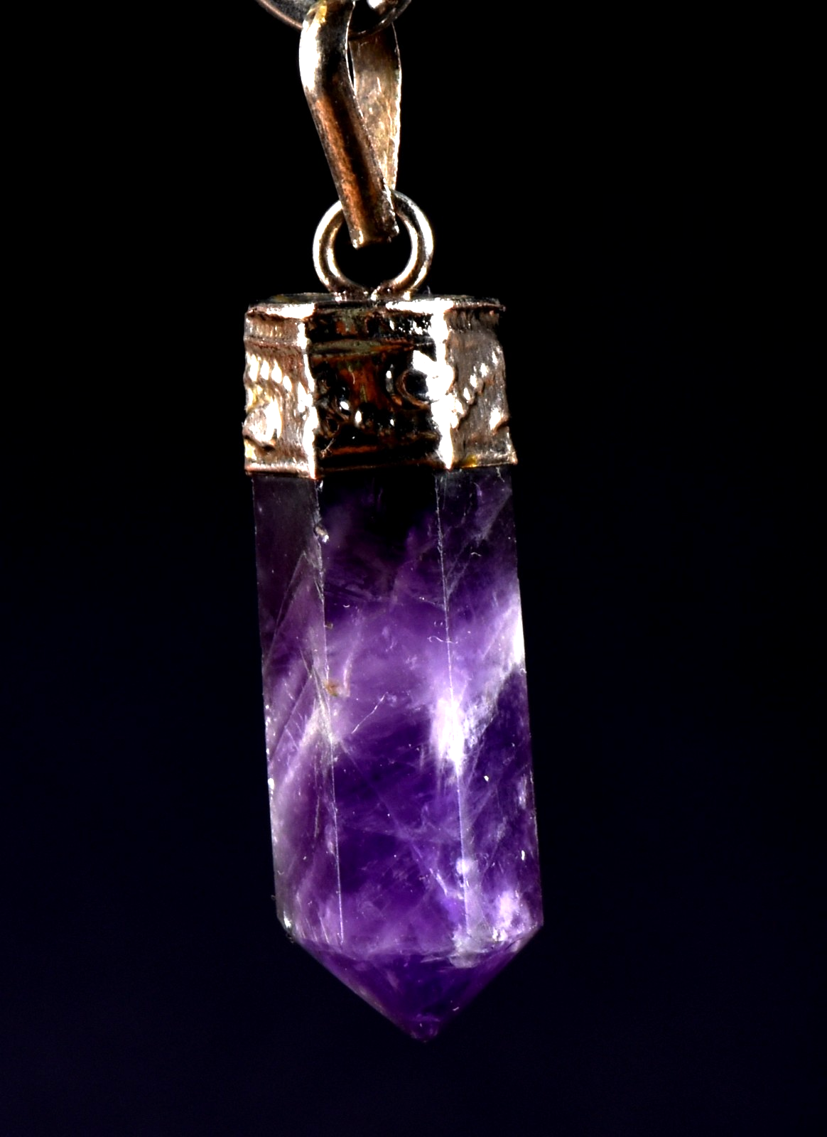 Amethyst  pendant supporting a healthy sleep cycle reflects negativity  # 7979