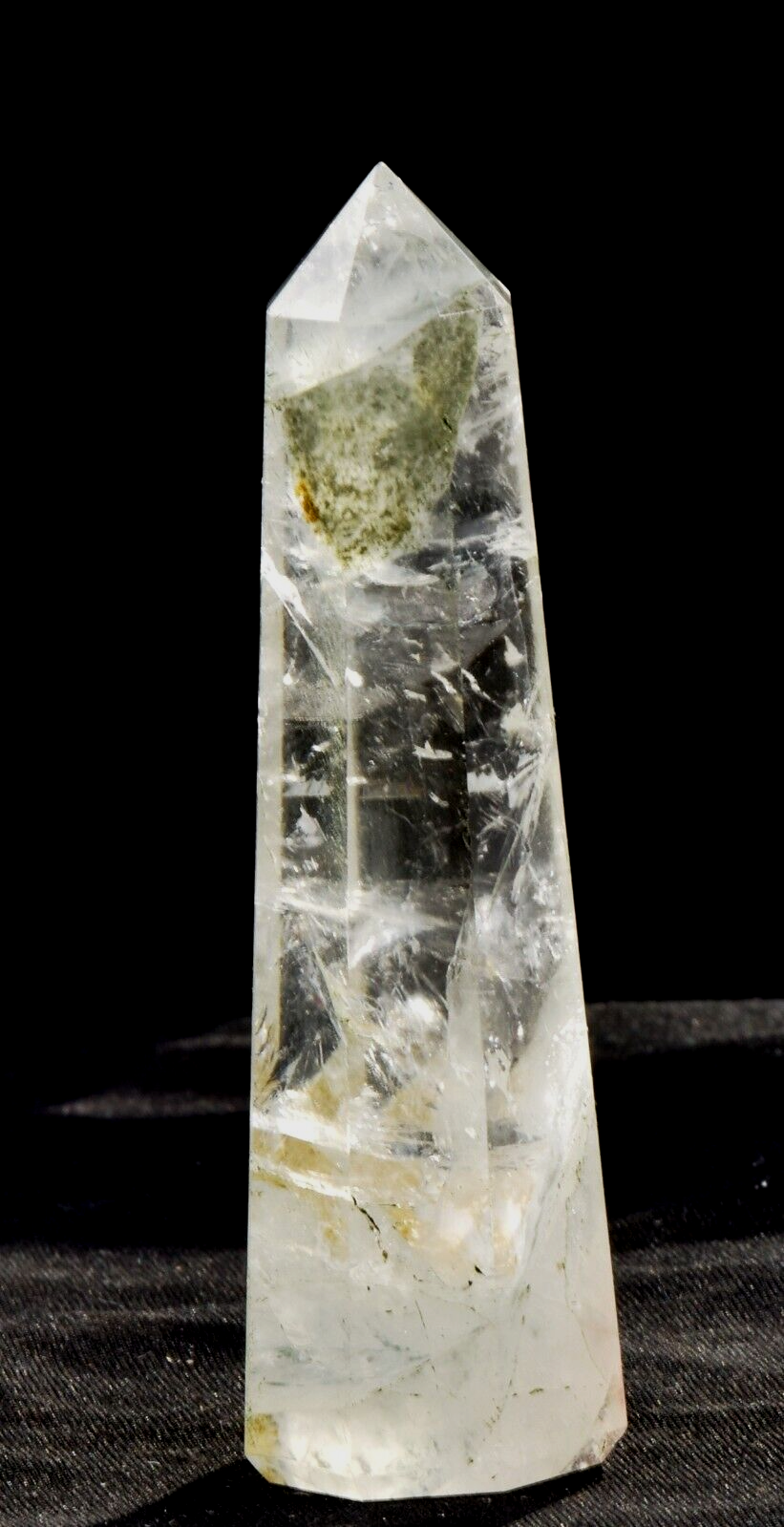 Himalayan  green chlorite obelisk purifying, detoxifying cleanse the aura, #7423