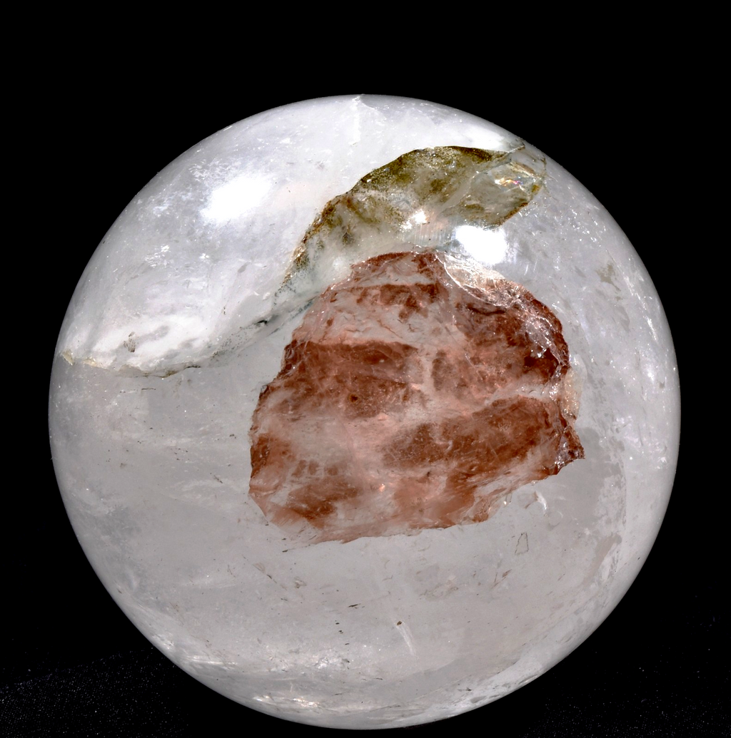 Himalayan  agnitite +|green chlorite crystal sphere infusion of divine fire#1003
