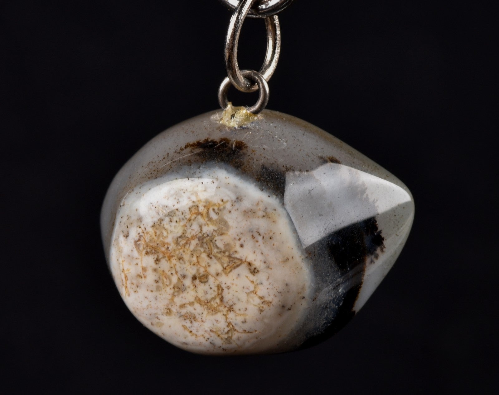 Sulemani ''evil eye'' mystic stone pendant  luck wealth protection shaman  #7783