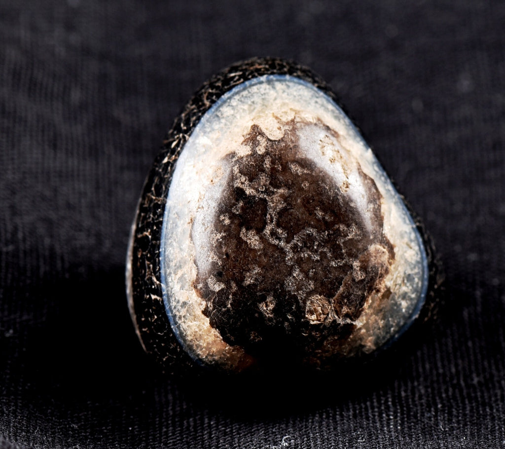 old mystic Sulemani soloman stone  for luck wealth protection shaman  #7341