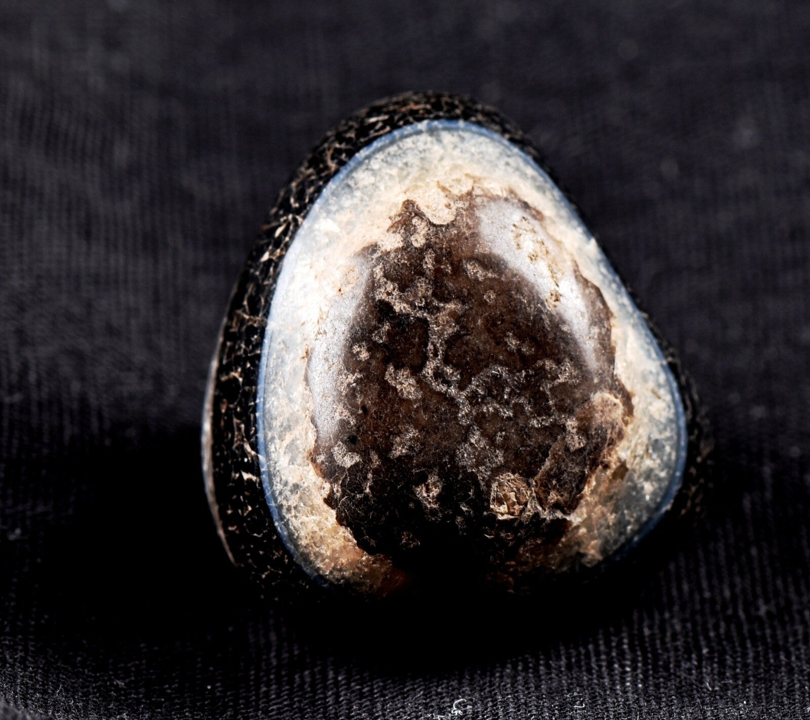 old mystic Sulemani soloman stone  for luck wealth protection shaman  #7341