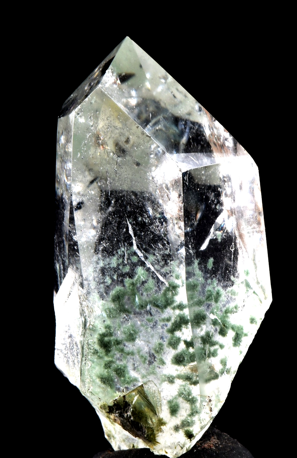 Himalayan cool green world crystal lodolite garden scrying meditation #8098