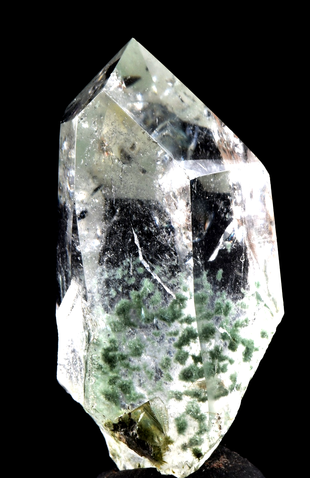 Himalayan cool green world crystal lodolite garden scrying meditation #8098