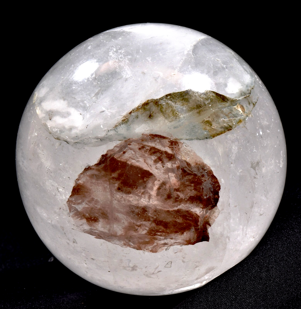Himalayan  agnitite +|green chlorite crystal sphere infusion of divine fire#1003