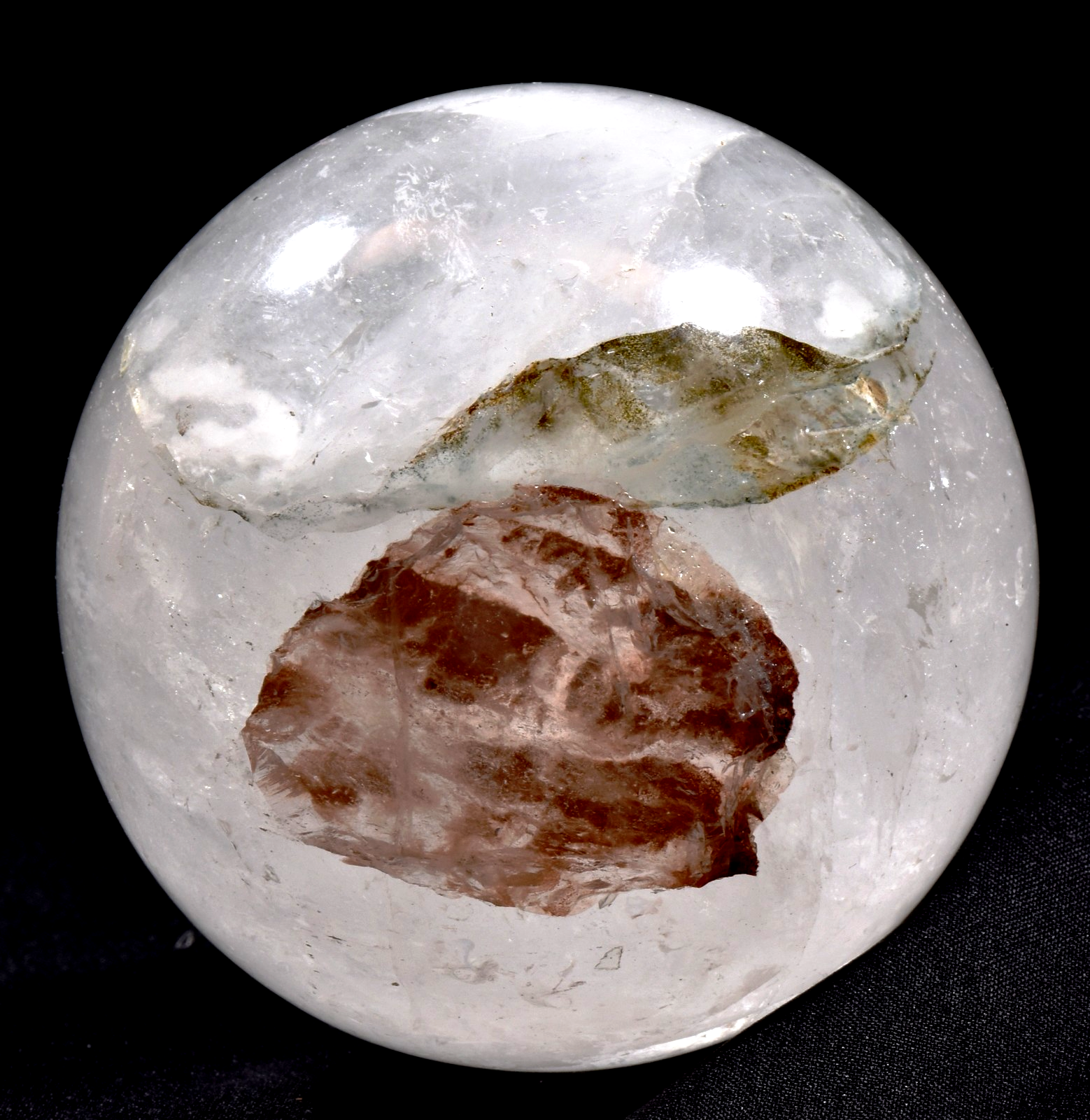 Himalayan  agnitite +|green chlorite crystal sphere infusion of divine fire#1003