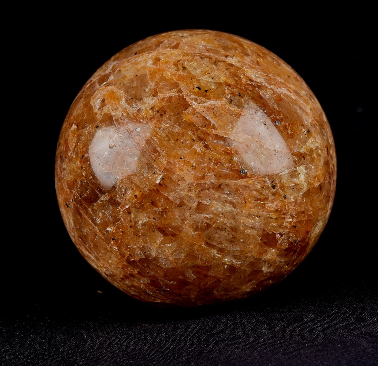 Himalayan golden healer quartz sphere 6.5 cm  infusion of divine fire #8063