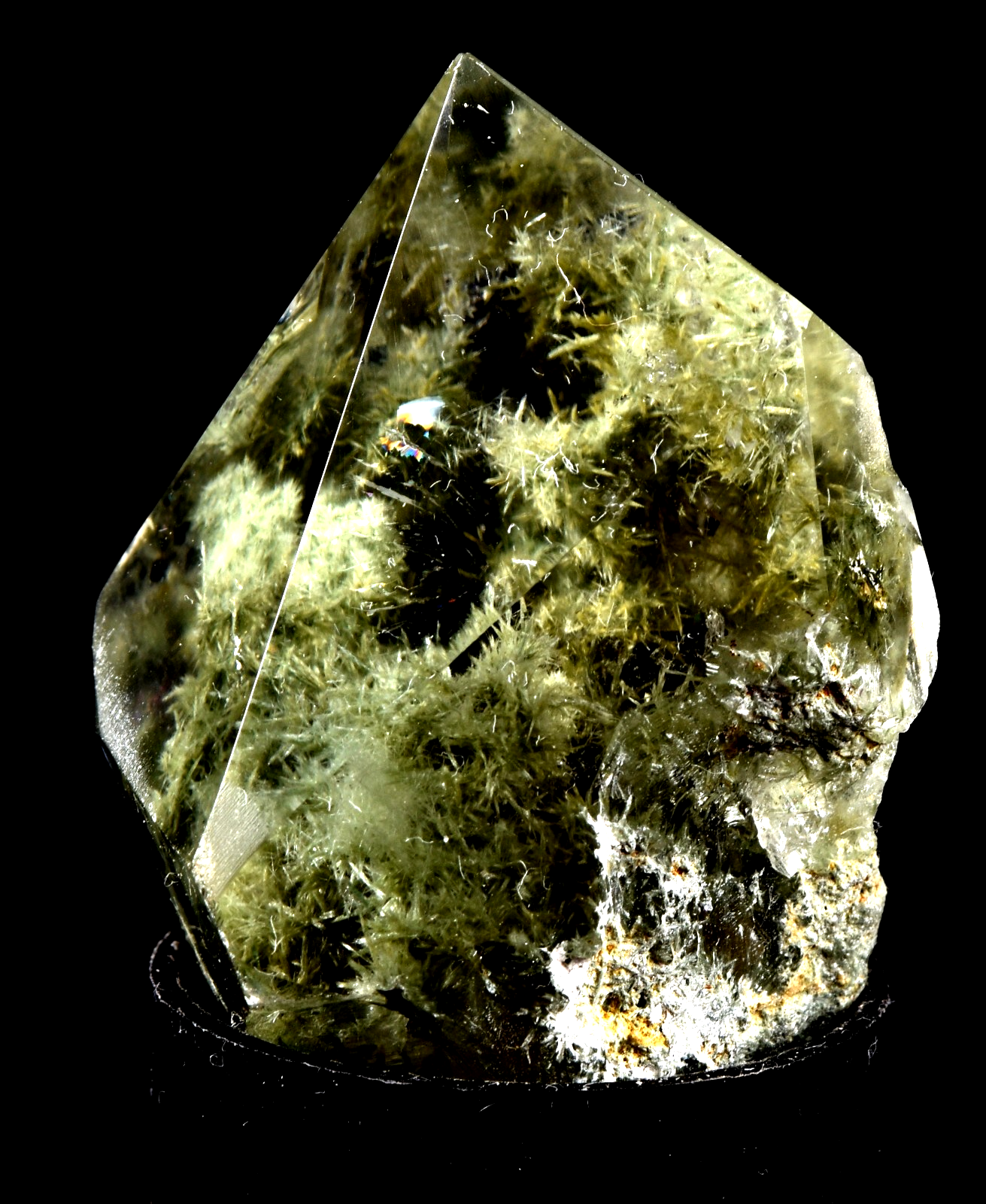 Himalayan cool green world crystal lodolite garden scrying meditation #7873