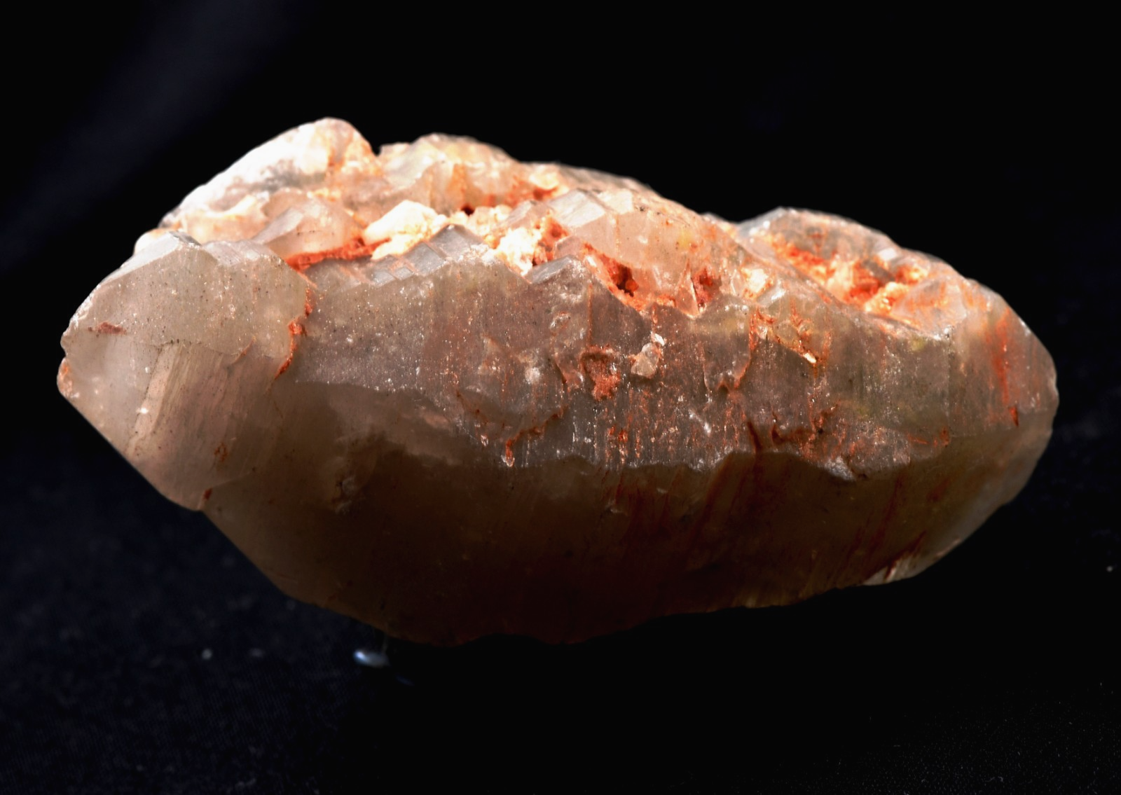 Himalayan golden  Scalar ice quartz crystal nirvana gwindel,  rainbows  #7824