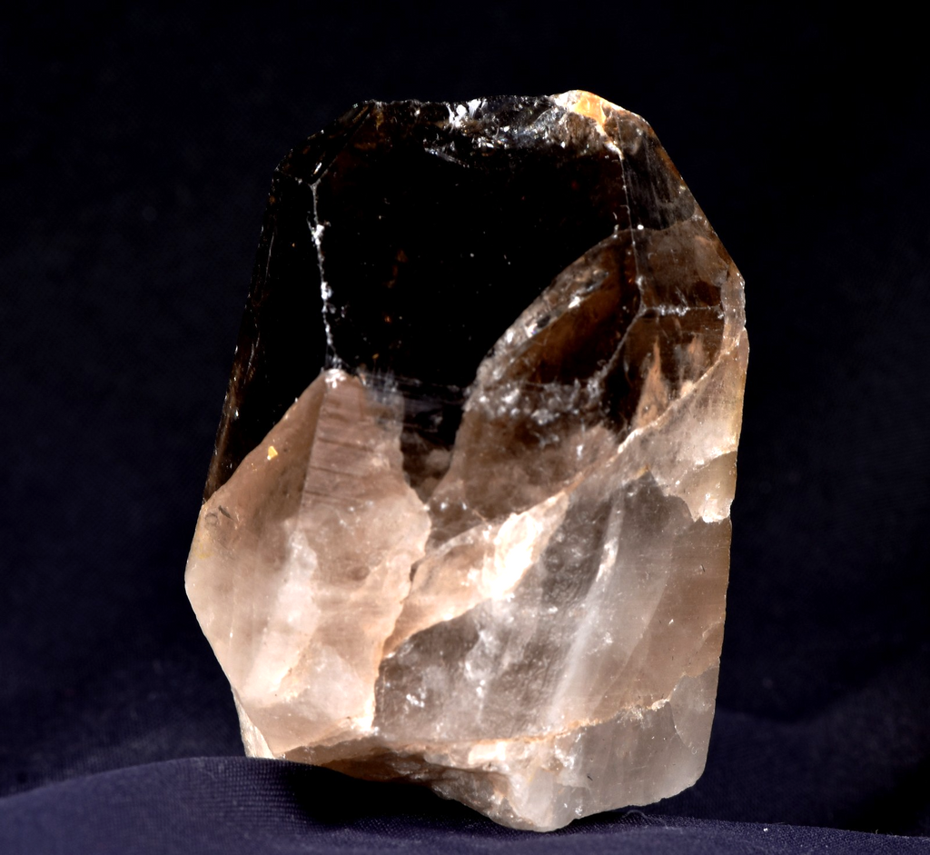 Morion Black LEMURIAN Raw Self Healed warrior Natural Smoky Master Crystal 8167