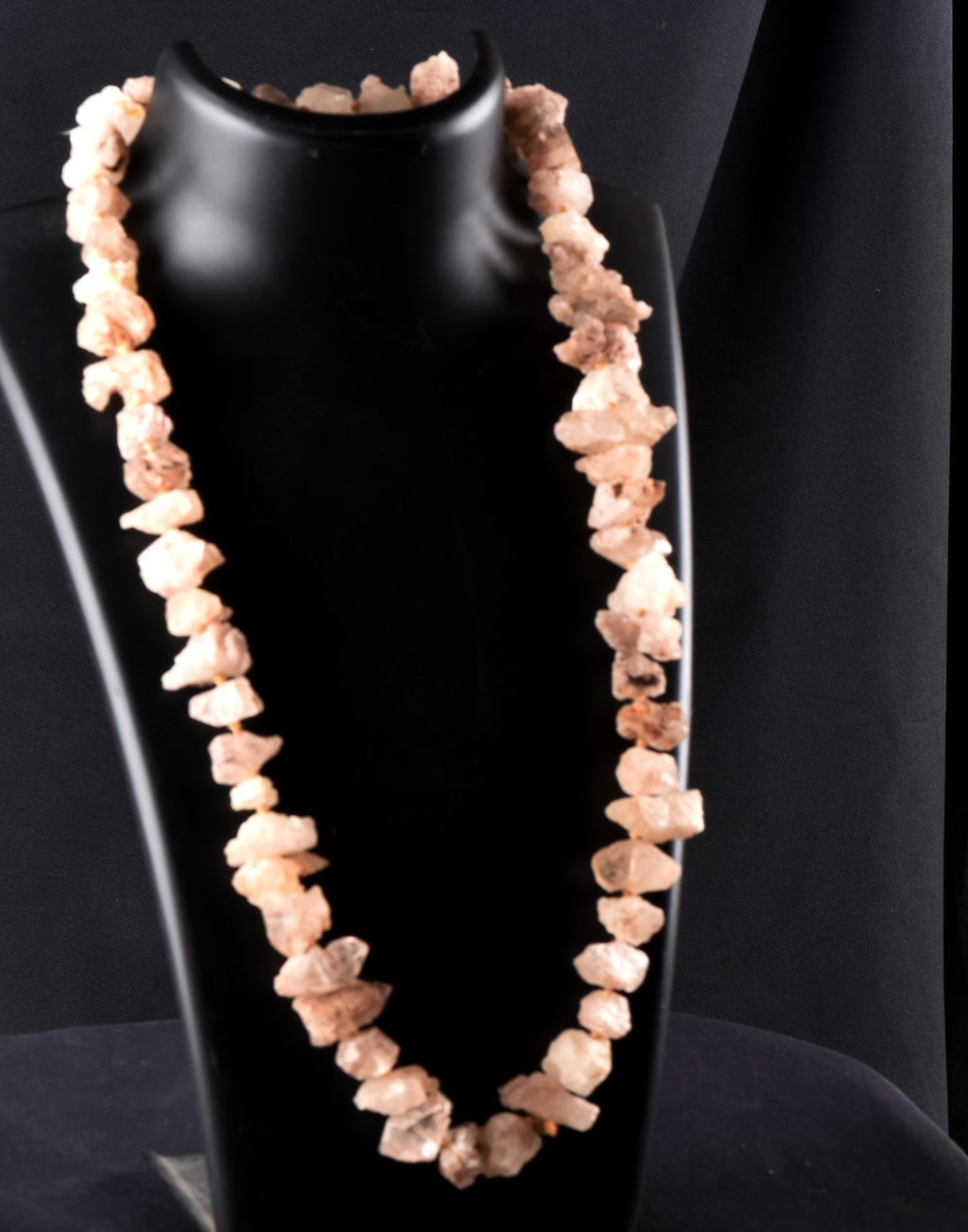 Nirvana quartz Himalayan  growth interference  pink   ice quartz Necklace #8299