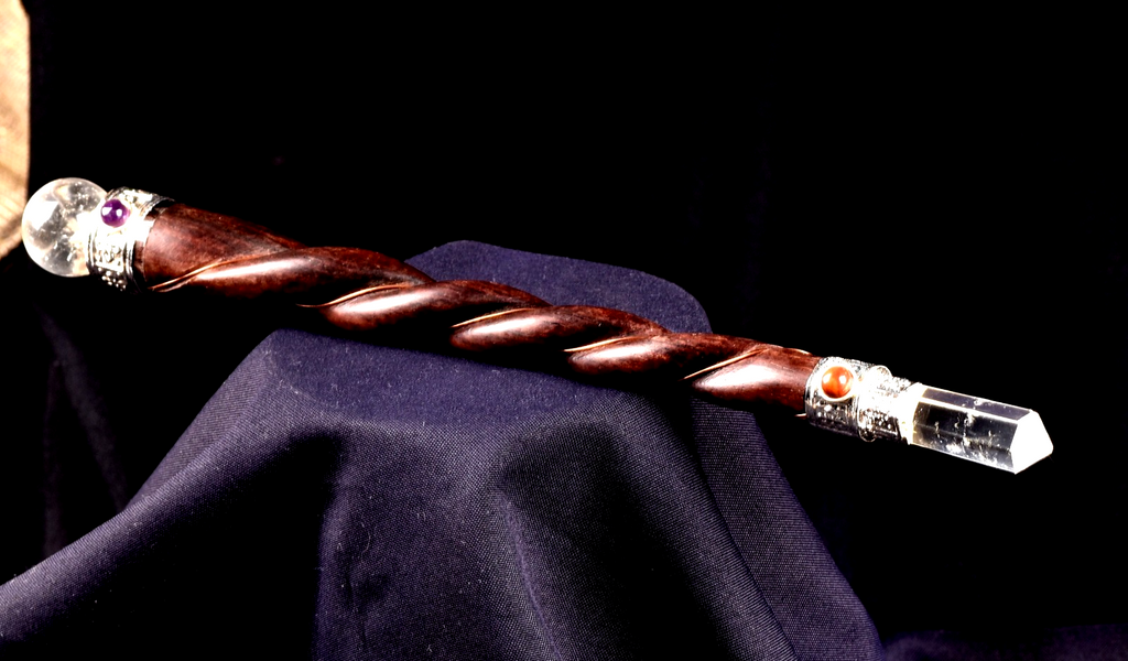 Satyaloka region  rosewood generator wand    synergy 12 high frequency # 8136