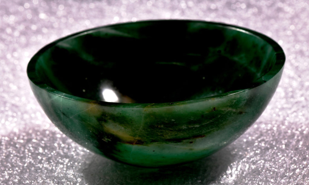 green aventurian bowl prosperity creativity /imagination  /success  #1018