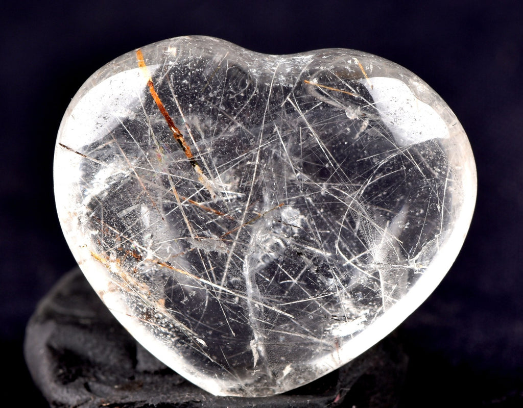 Satyaloka    quartz  rutile heart synergy 12 high frequency quartz   #7688