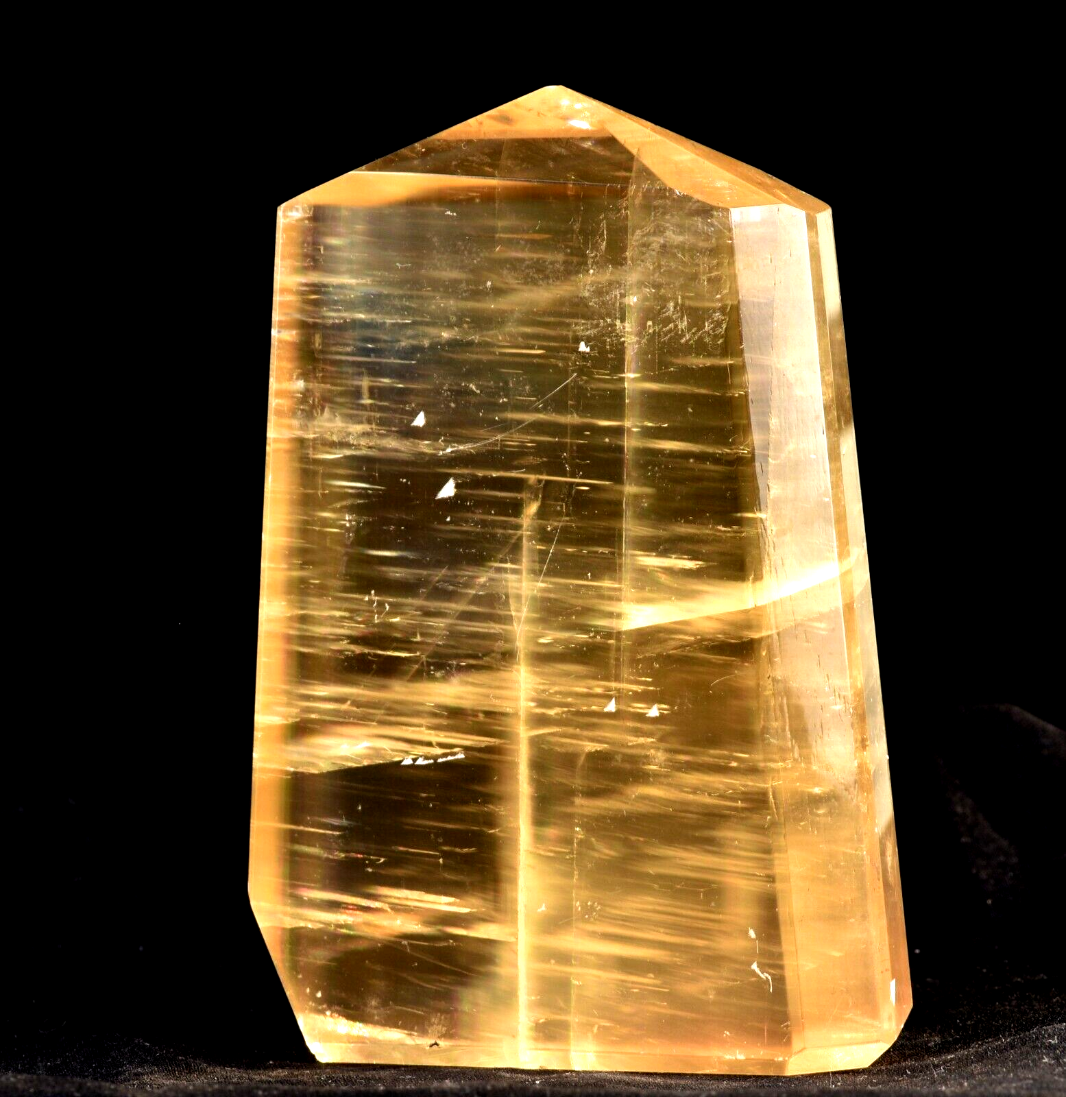 Calcite  Natural  creativity and imagination rainbow tower obelisk # 7526